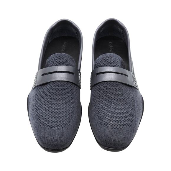 Harrys London Basel Knit Cotton Men's Loafers Gray - New $495 - Picture 4 of 9